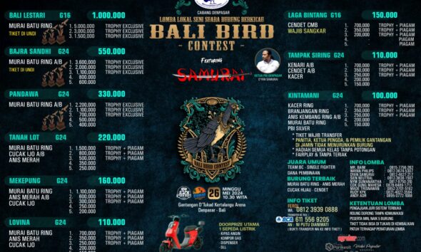 bali bird contest